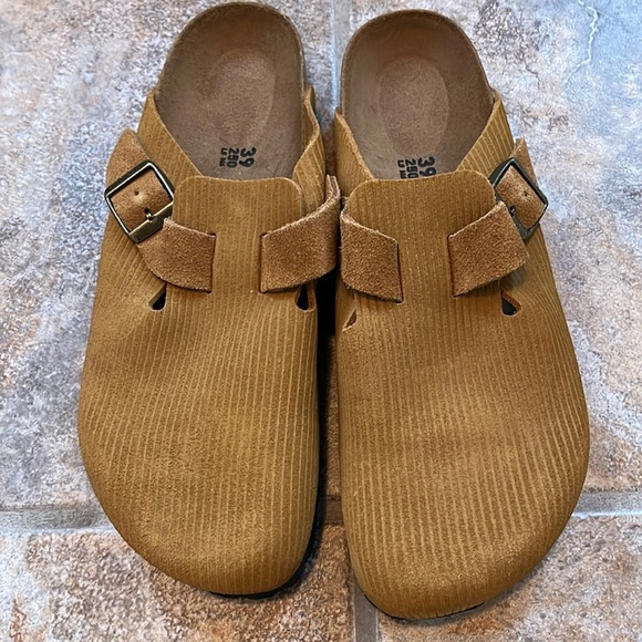 Birkenstock Boston Suede Embossed Clogs Size 8 NEW - Picture 6 of 16